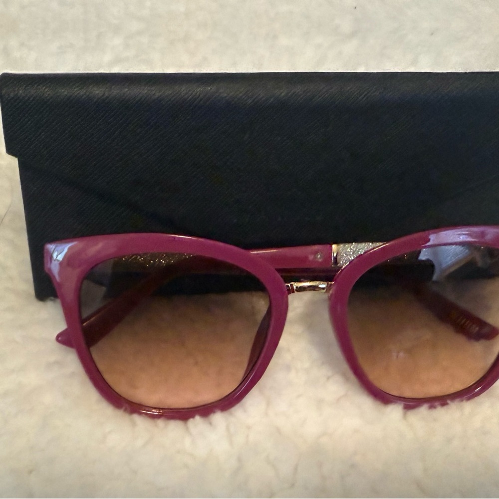 White House Black Market Burgundy Sunglasses